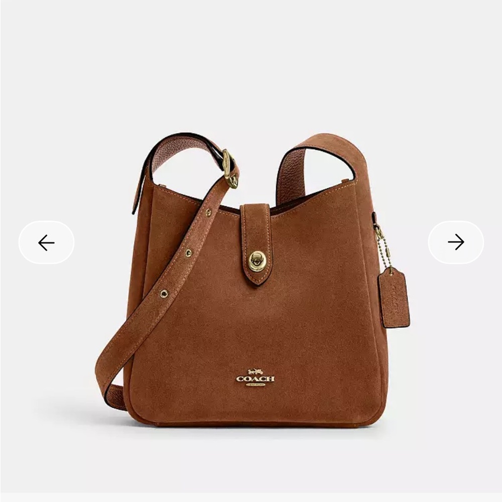 Coach Tan Hadley Convertible Crossbody Bag